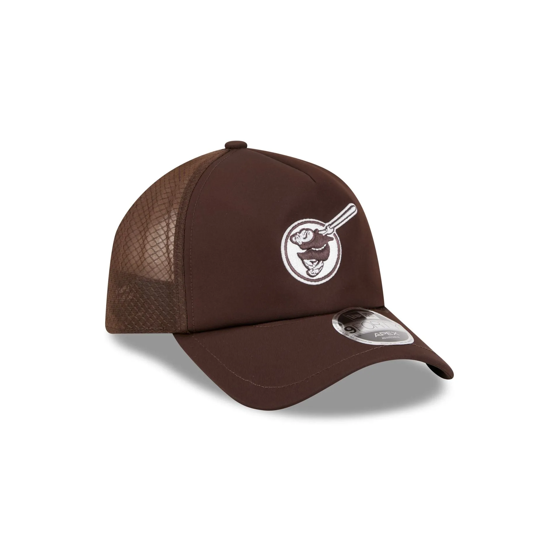 San Diego Padres 2026 Batting Practice Alt Friar 9FORTY APEX Trucker Hat sold by New Era product image thumbnail 3