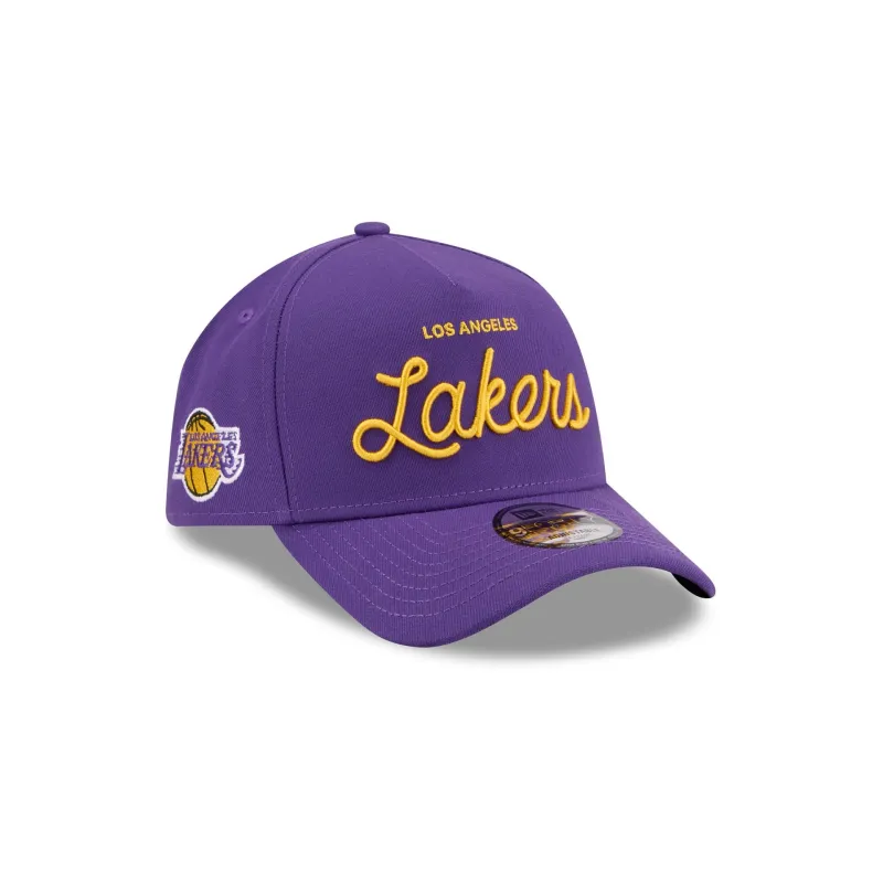 Malbon Golf x Los Angeles Lakers 9FORTY A-Frame Snapback Hat made by New Era