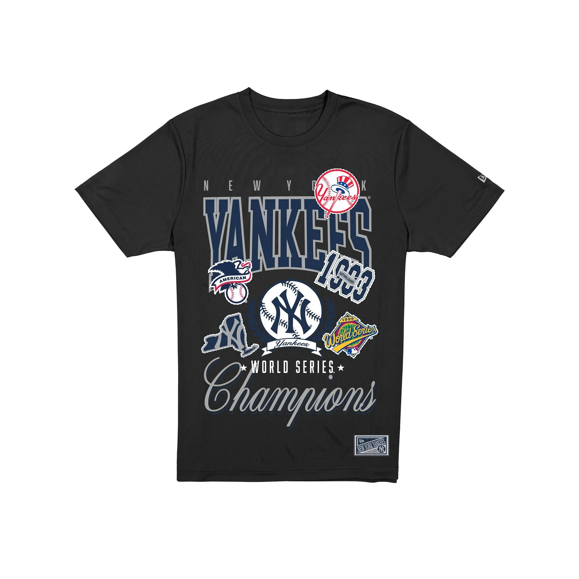 New York Yankees Sport Classics Vintage Black T-Shirt sold by New Era