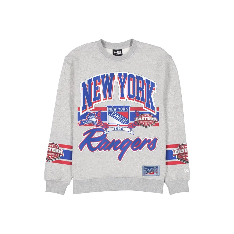 New York Rangers Sport Classics Vintage Gray Crewneck sold by New Era