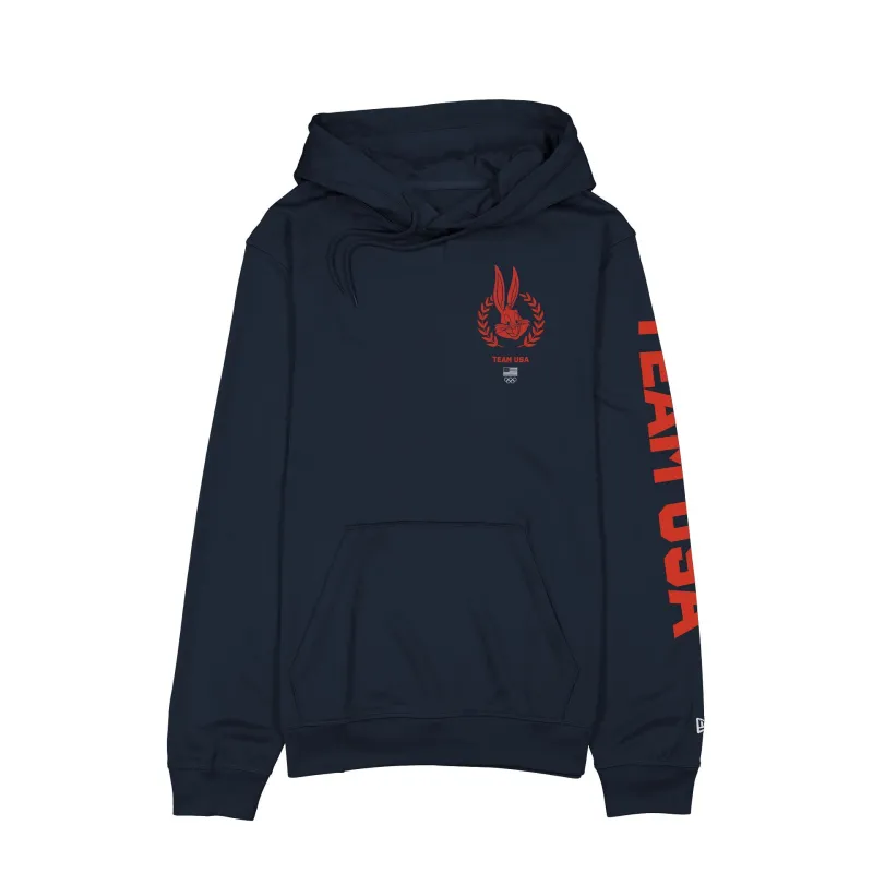Team USA Winter Olympics Looney Tunes Navy Hoodie made by New Era