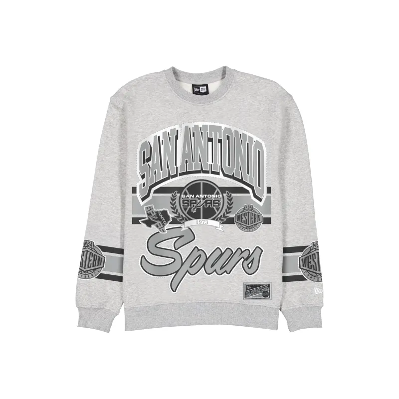 San Antonio Spurs Sport Classics Vintage Gray Crewneck made by New Era