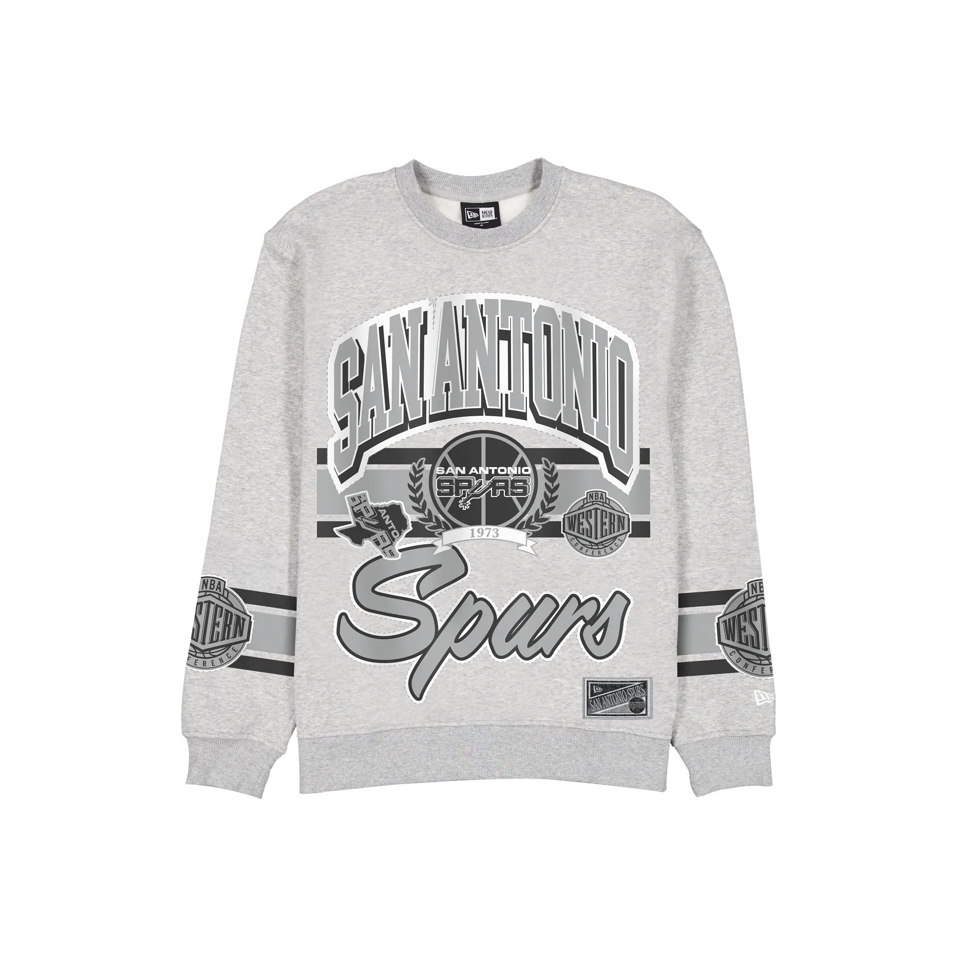 San Antonio Spurs Sport Classics Vintage Gray Crewneck sold by New Era