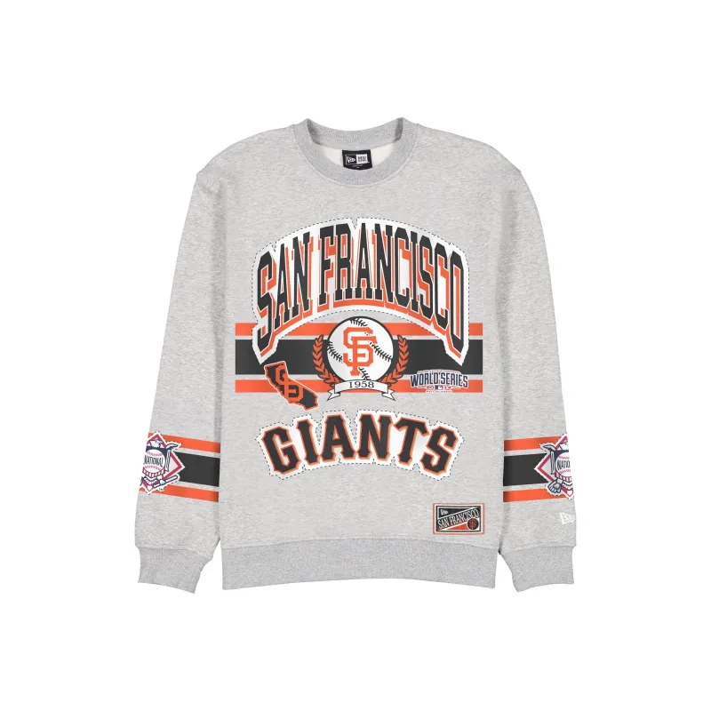 San Francisco Giants Sport Classics Vintage Gray Crewneck made by New Era