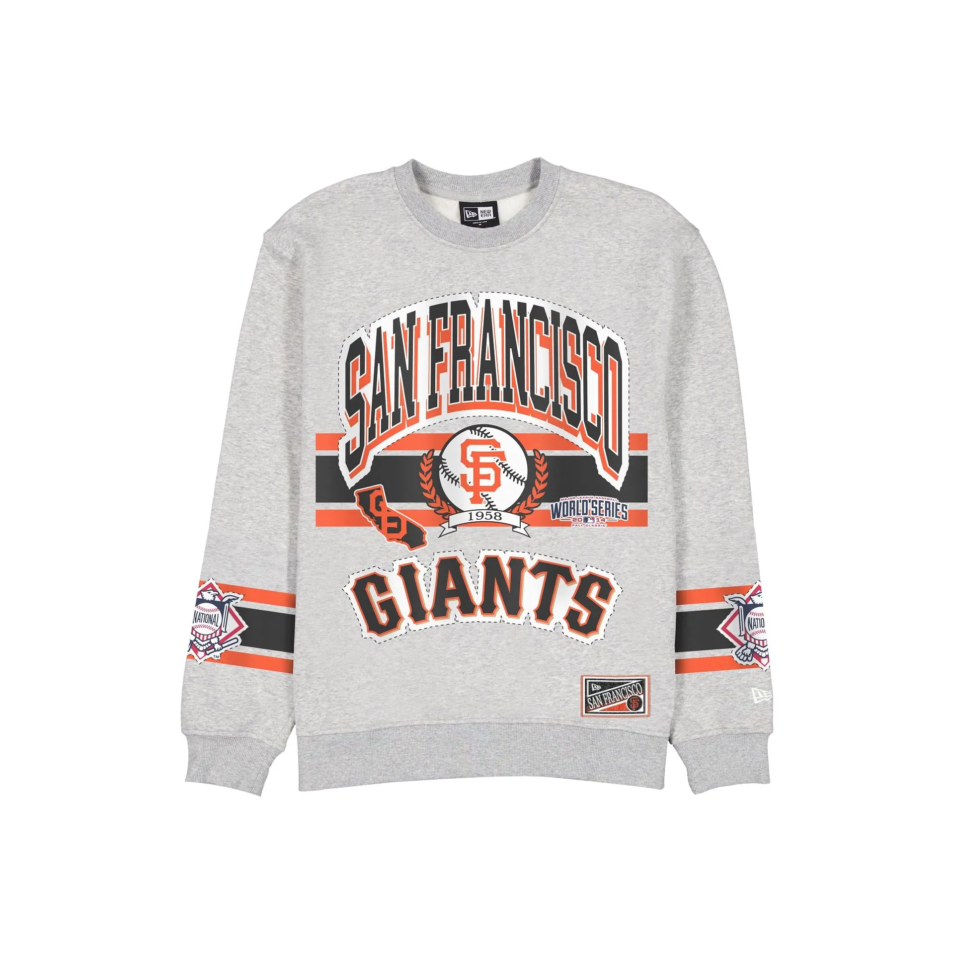 San Francisco Giants Sport Classics Vintage Gray Crewneck sold by New Era