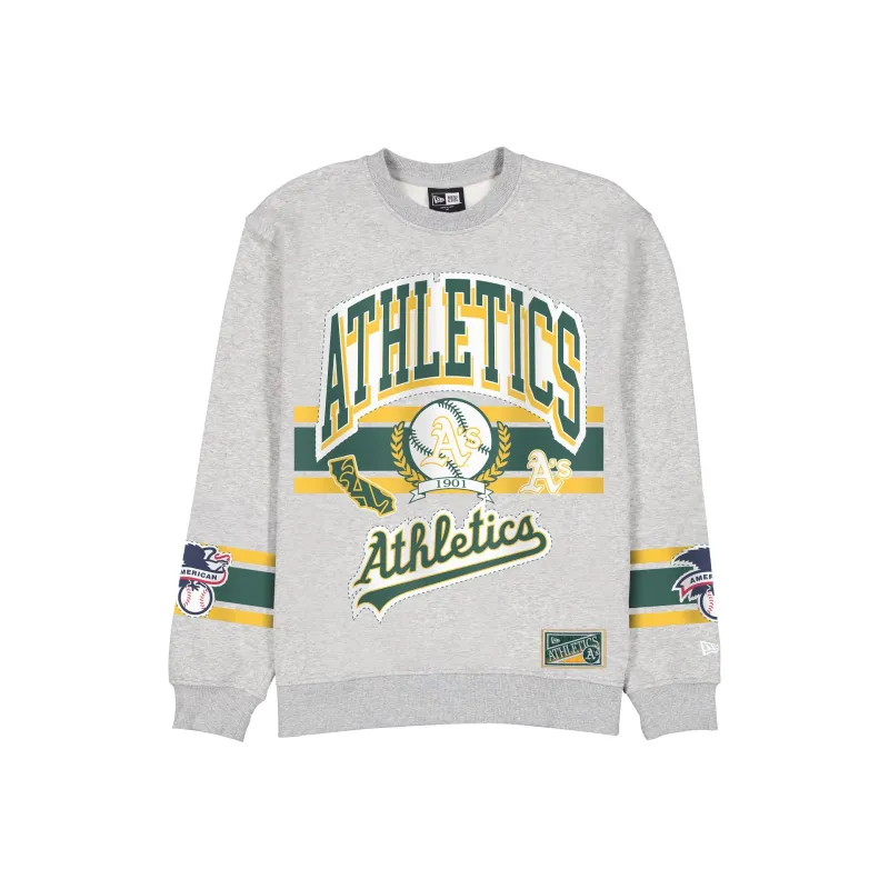 Athletics Sport Classics Vintage Gray Crewneck sold by New Era