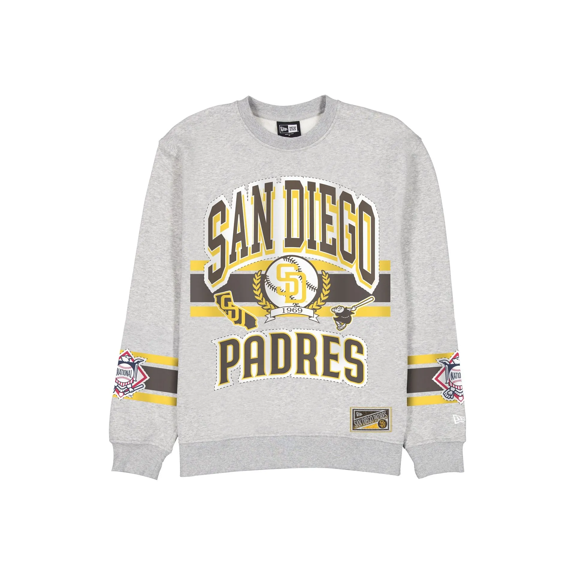 San Diego Padres Sport Classics Vintage Gray Crewneck sold by New Era
