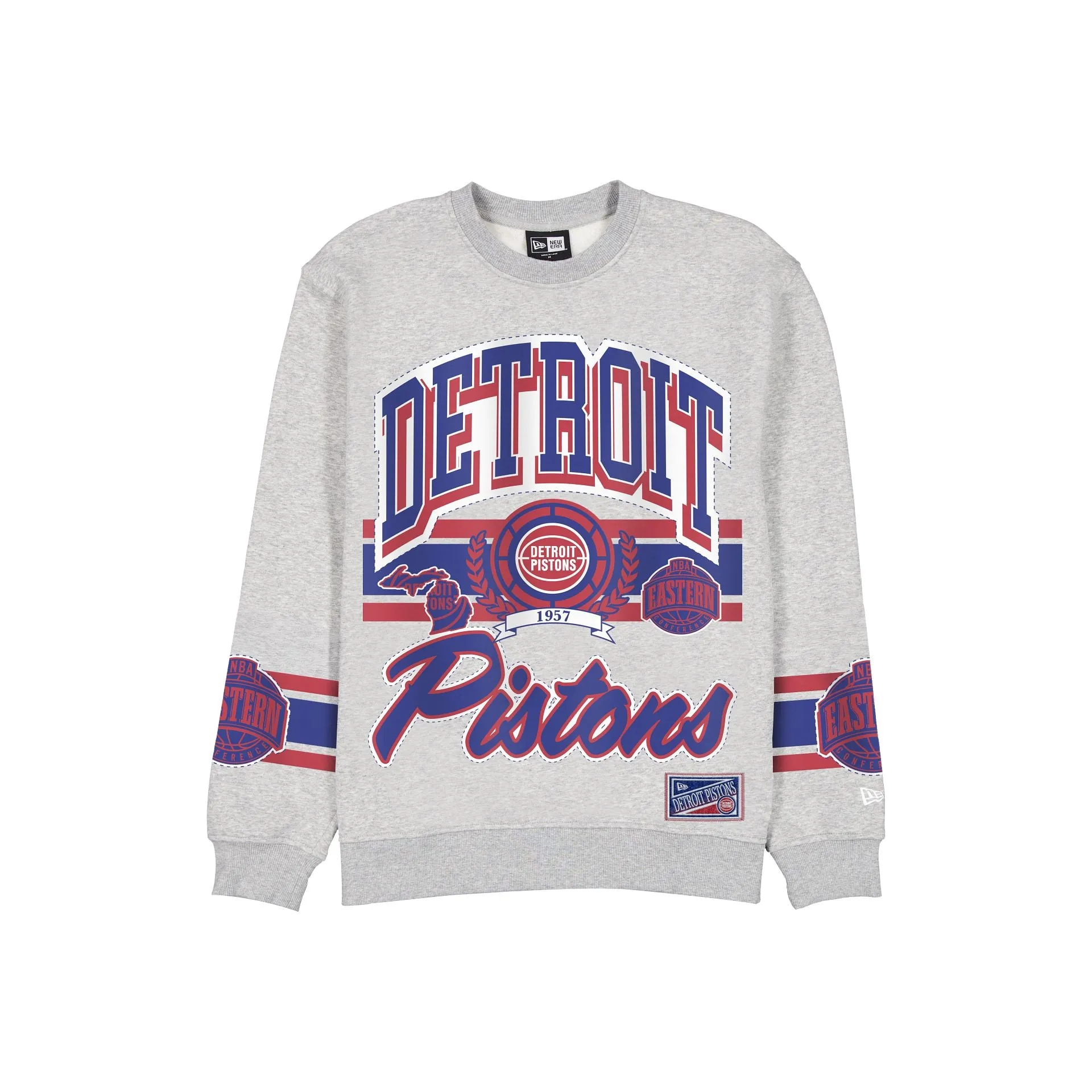Detroit Pistons Sport Classics Vintage Gray Crewneck sold by New Era