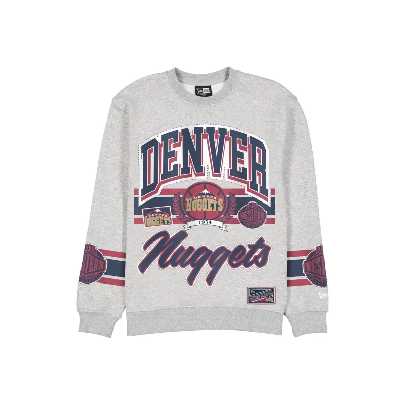 Denver Nuggets Sport Classics Vintage Gray Crewneck sold by New Era