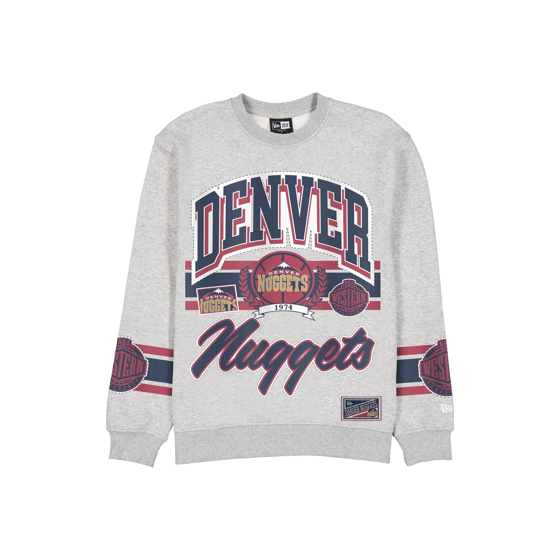 Denver Nuggets Sport Classics Vintage Gray Crewneck sold by New Era