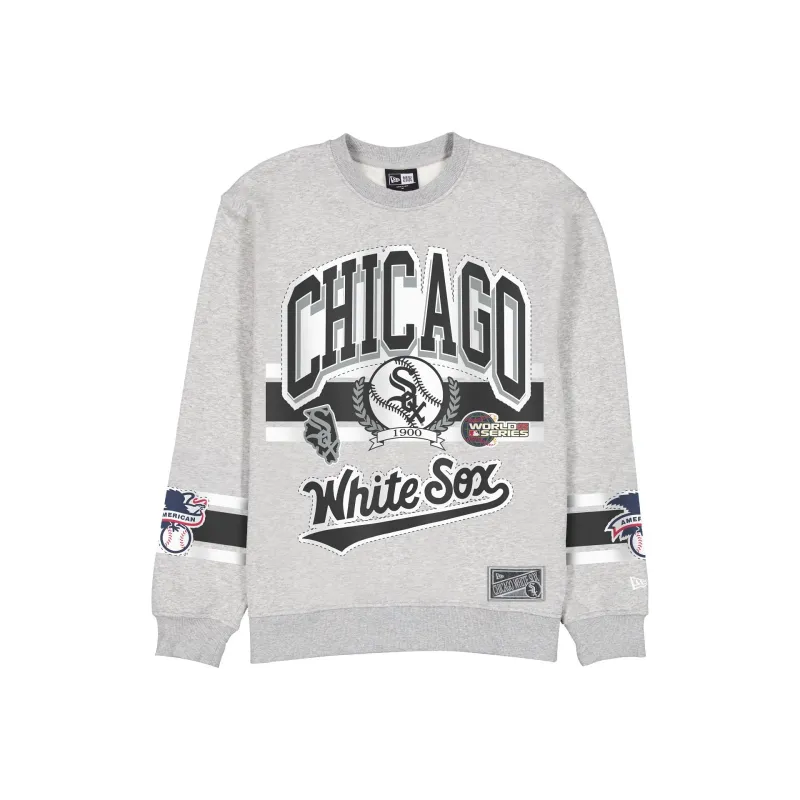 Chicago White Sox Sport Classics Vintage Gray Crewneck sold by New Era