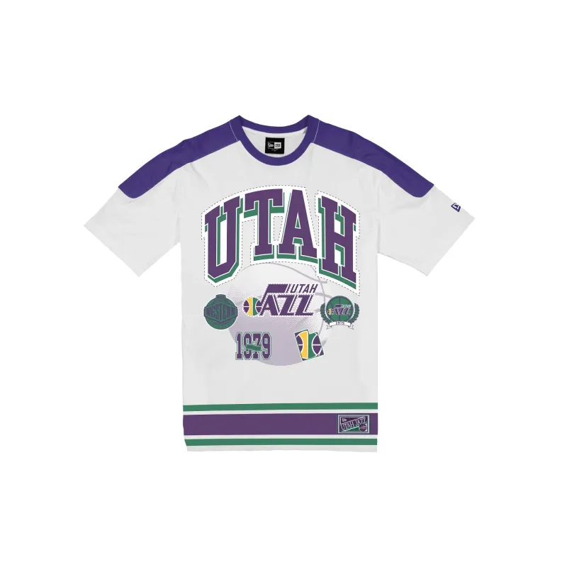 Utah Jazz Sport Classics Vintage White T-Shirt made by New Era
