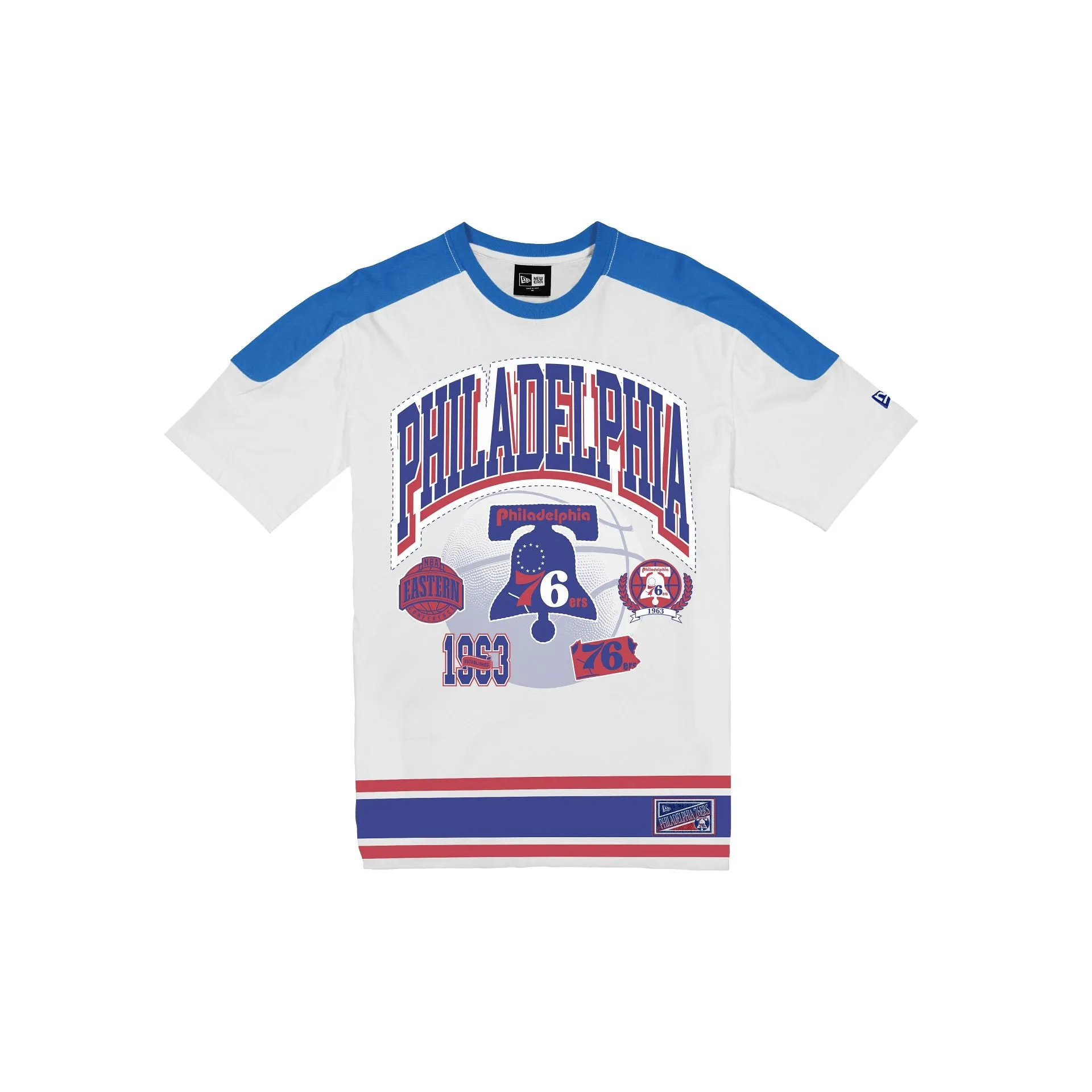Philadelphia 76ers Sport Classics Vintage White T-Shirt sold by New Era