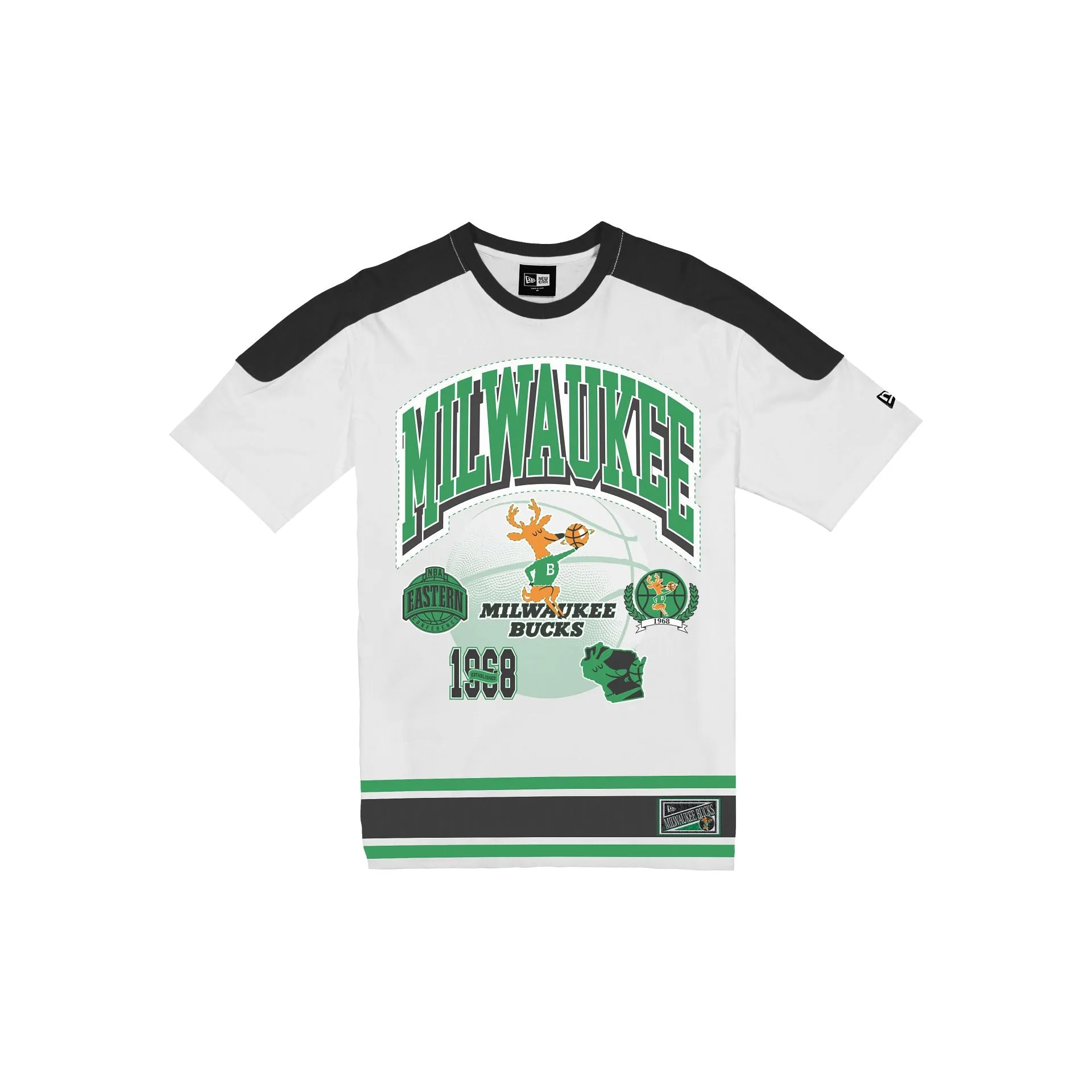 Milwaukee Bucks Sport Classics Vintage White T-Shirt sold by New Era