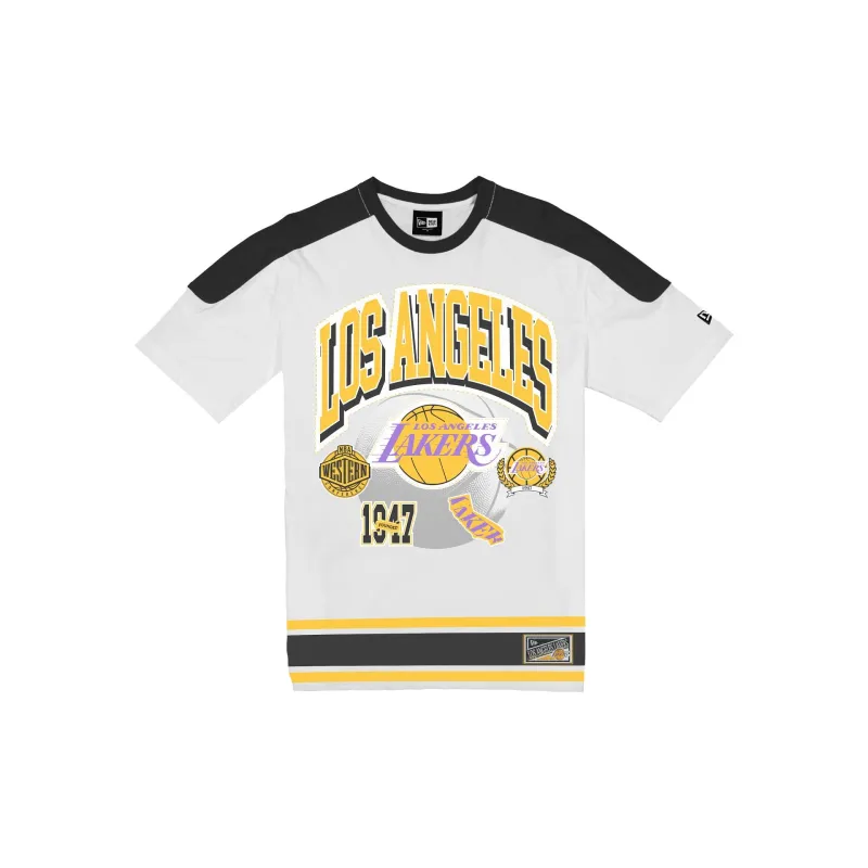 Los Angeles Lakers Sport Classics Vintage White T-Shirt sold by New Era
