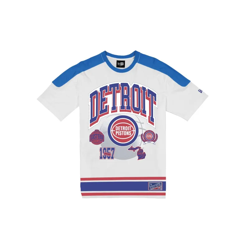 Detroit Pistons Sport Classics Vintage White T-Shirt sold by New Era