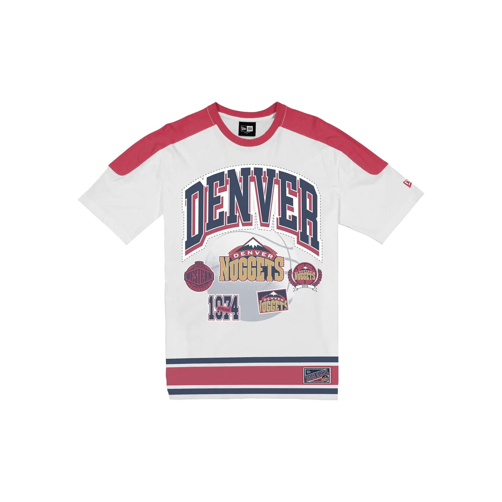 Denver Nuggets Sport Classics Vintage White T-Shirt sold by New Era