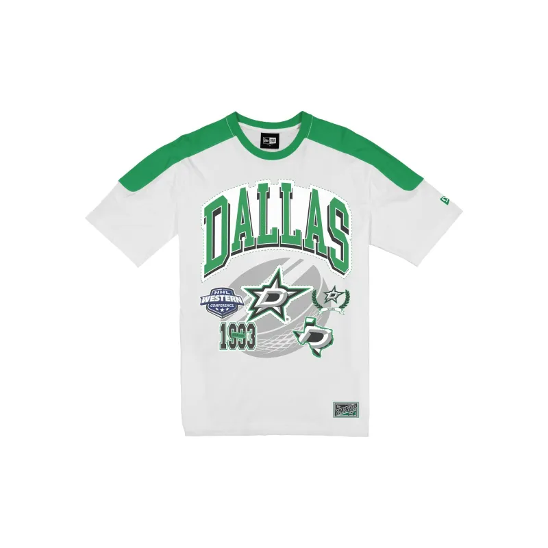 Dallas Stars Sport Classics Vintage White T-Shirt sold by New Era