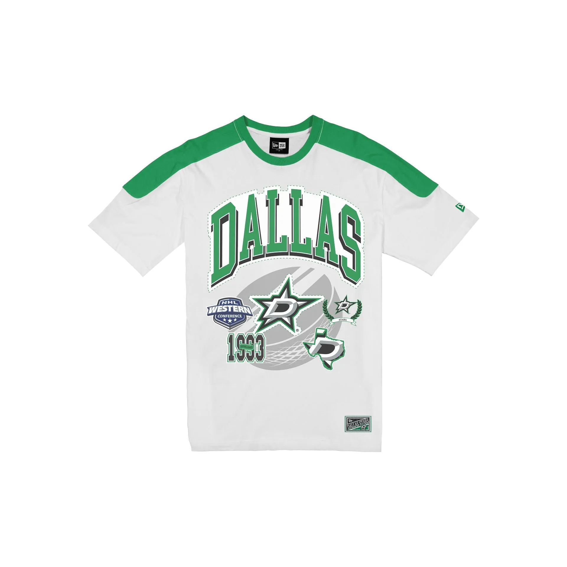 Dallas Stars Sport Classics Vintage White T-Shirt sold by New Era