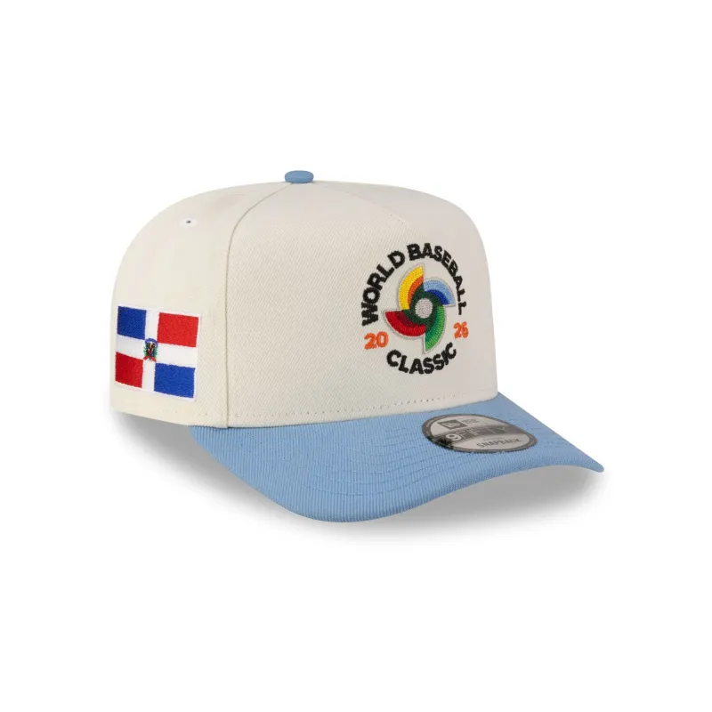 Dominican Republic 2026 World Baseball Classic Chrome White 9FIFTY A-Frame Snapback Hat made by New Era