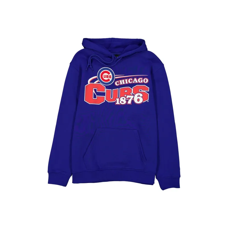 Chicago Cubs Retro Blue Hoodie made by New Era