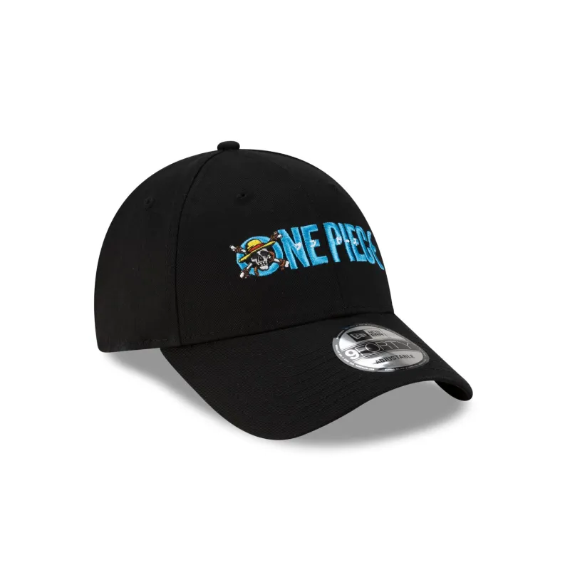 One Piece Black 9FORTY Adjustable Hat made by New Era