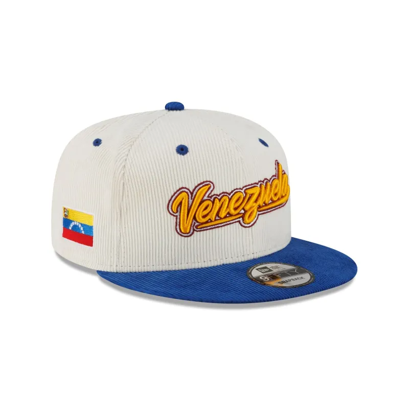 Venezuela 2026 World Baseball Classic Corduroy 9FIFTY Snapback Hat made by New Era