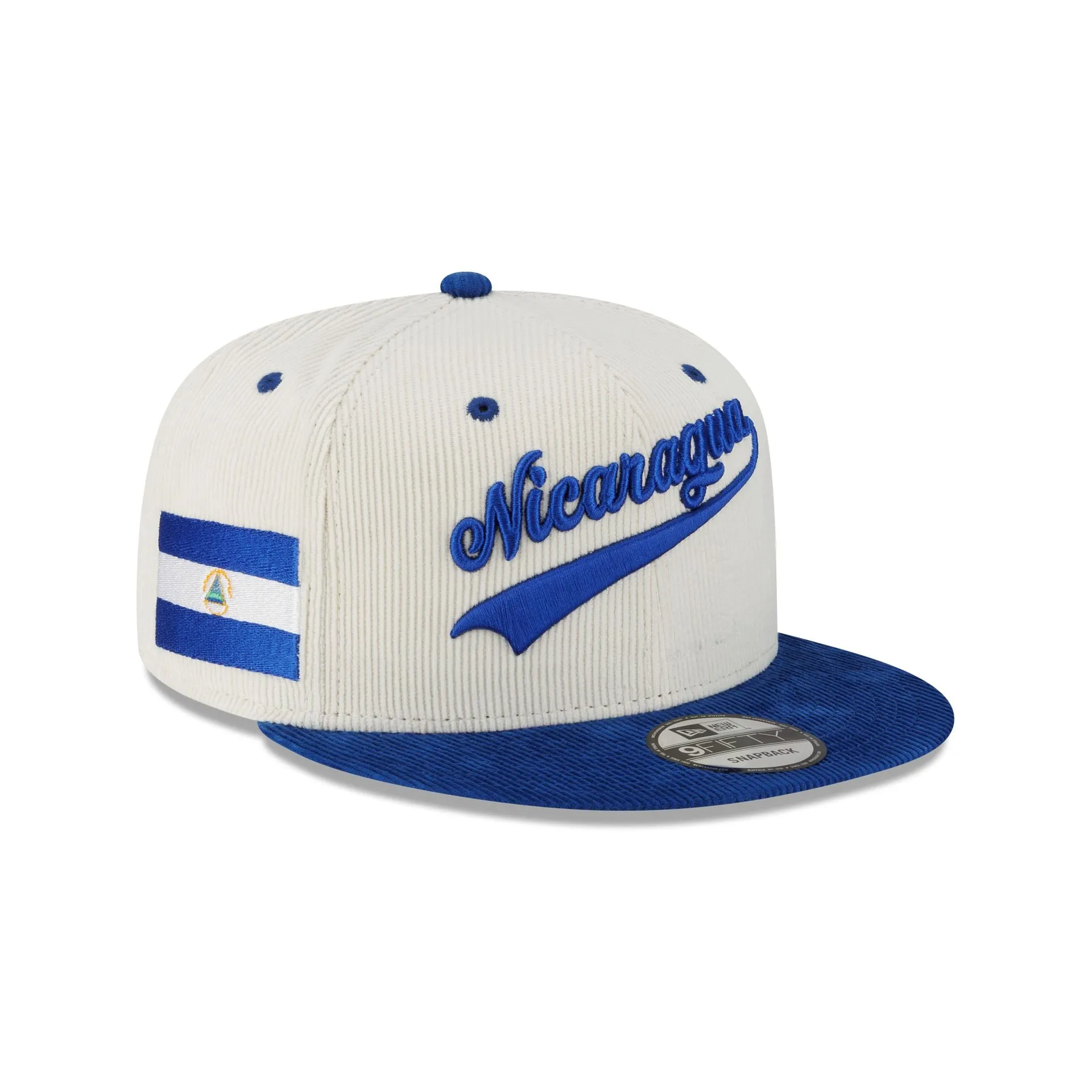 Nicaragua 2026 World Baseball Classic Corduroy 9FIFTY Snapback Hat sold by New Era