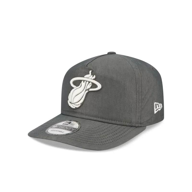 Miami Heat Heather Gray Nylon 19TWENTY Adjustable Hat sold by New Era