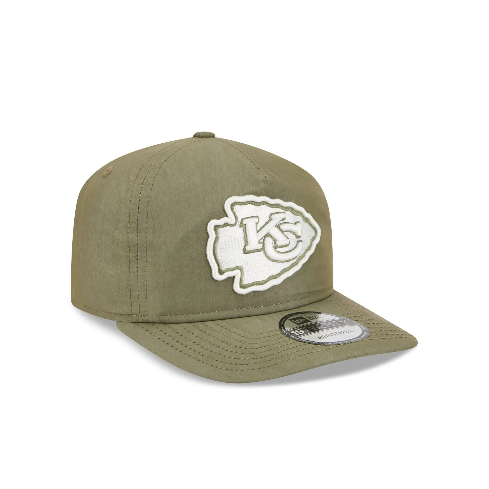 Kansas City Chiefs Olive Green Nylon 19TWENTY Adjustable Hat sold by New Era product image thumbnail 3