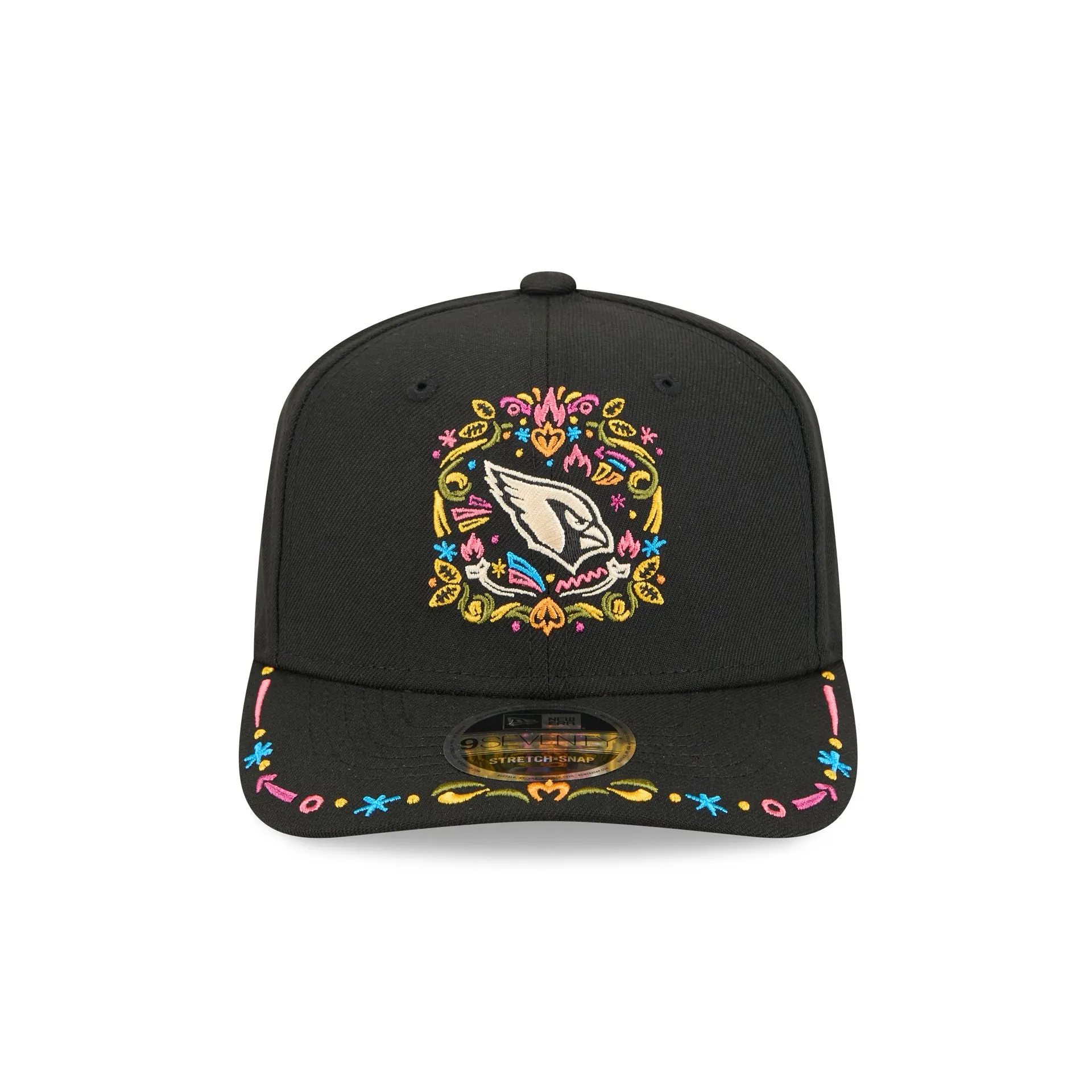 Arizona Cardinals Black Color Pop 9SEVENTY Stretch-Snap Hat sold by New Era product image thumbnail 2