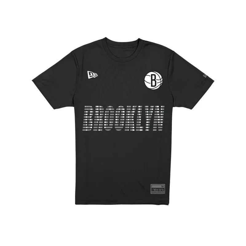 Brooklyn Nets Match Day Black T-Shirt sold by New Era