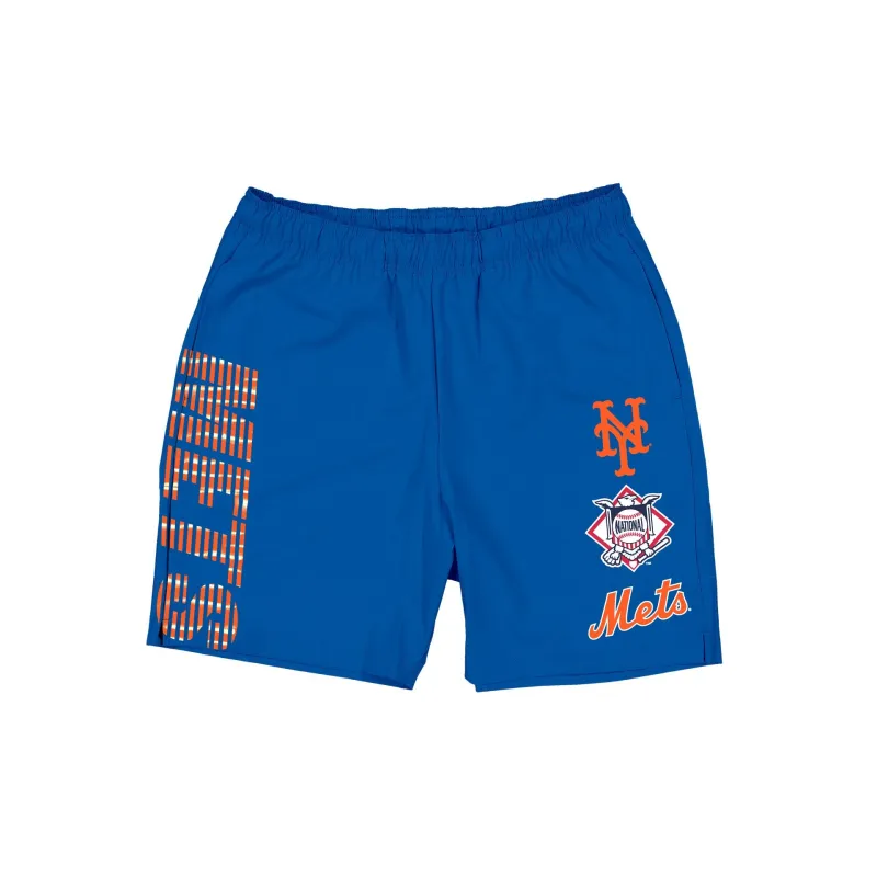 New York Mets Match Day Blue Shorts made by New Era