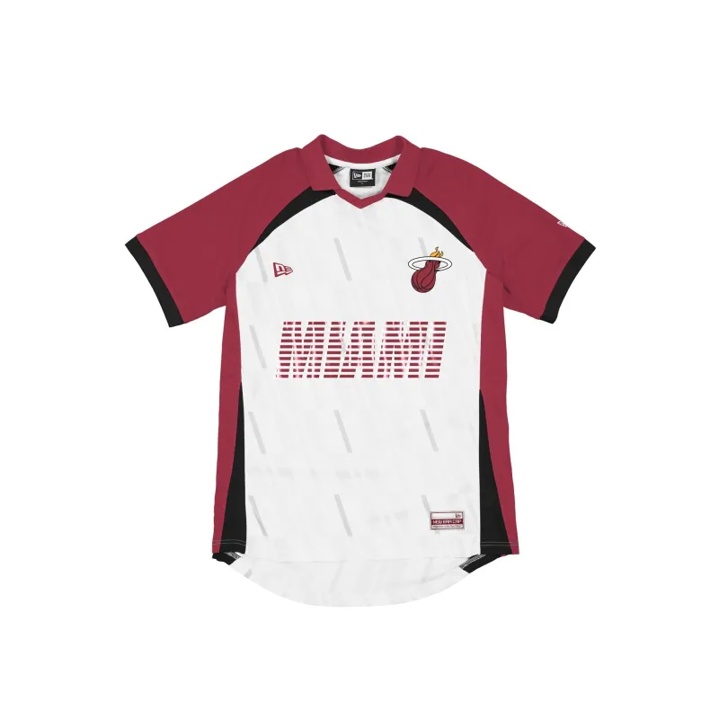 Miami Heat Match Day White Polo made by New Era