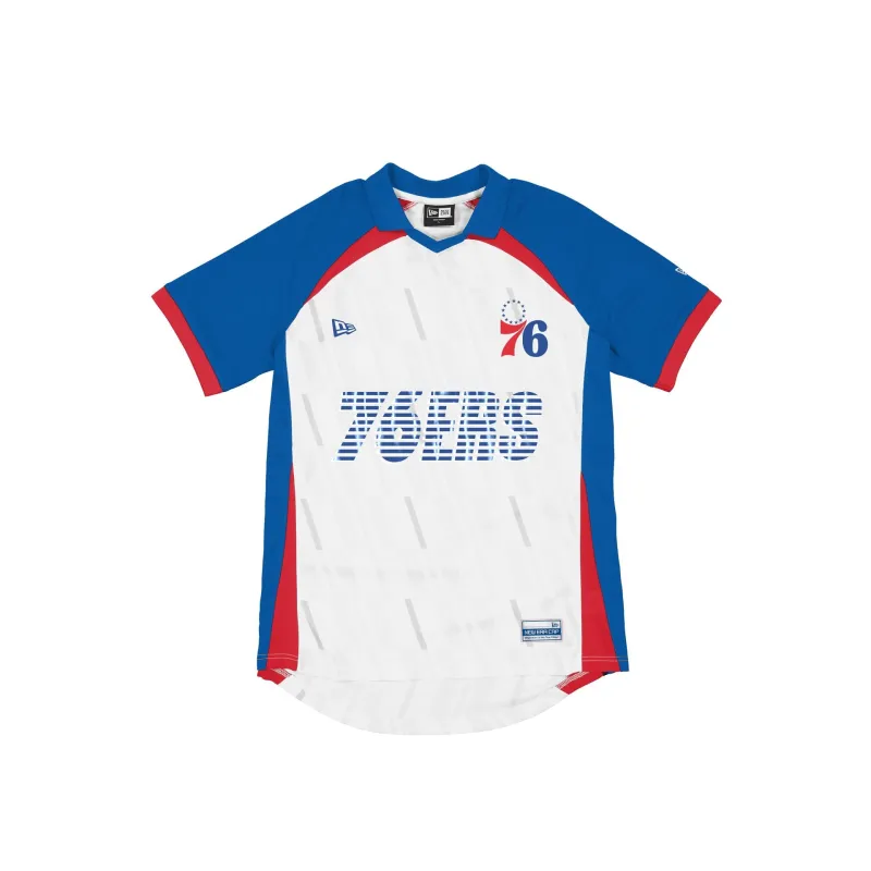 Philadelphia 76ers Match Day White Polo made by New Era