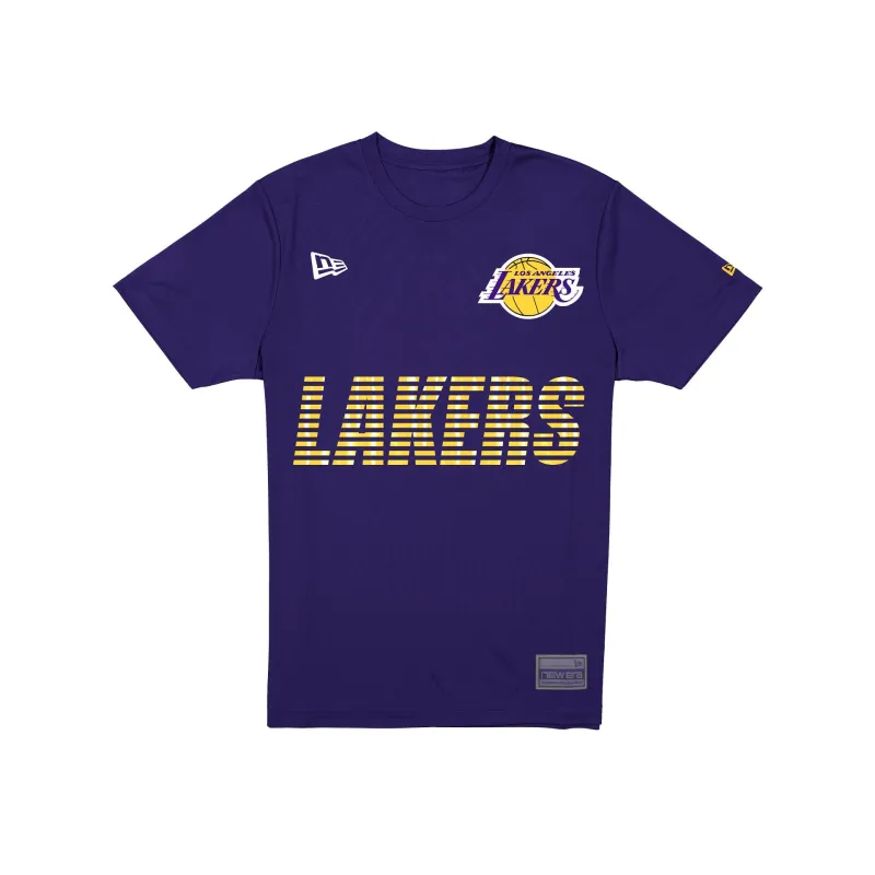 Los Angeles Lakers Match Day Purple T-Shirt sold by New Era