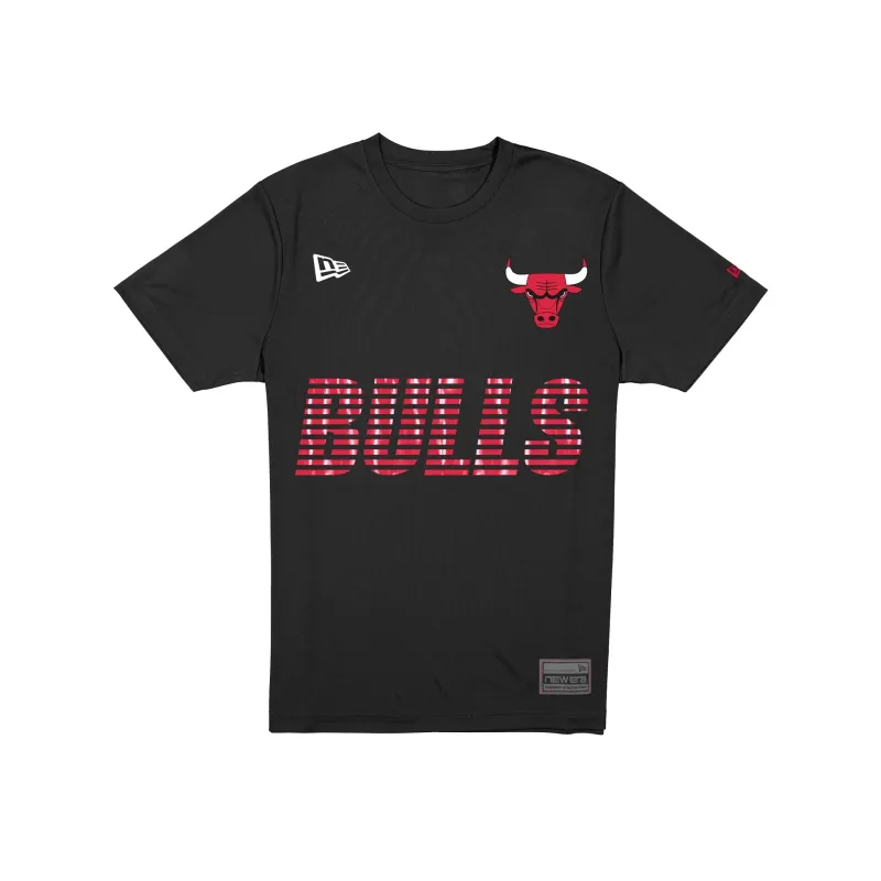 Chicago Bulls Match Day Black T-Shirt made by New Era