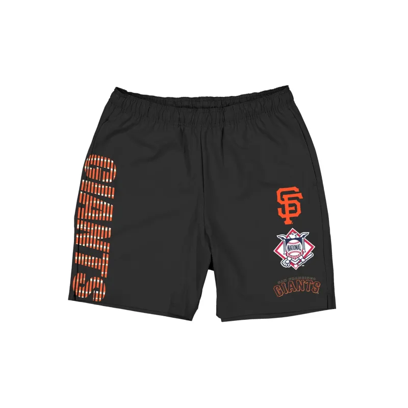San Francisco Giants Match Day Black Shorts made by New Era