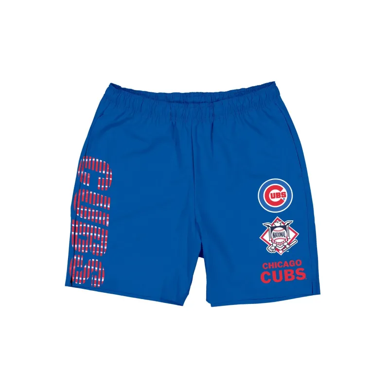 Chicago Cubs Match Day Blue Shorts made by New Era