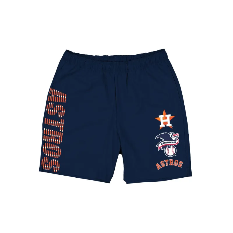 Houston Astros Match Day Navy Shorts made by New Era