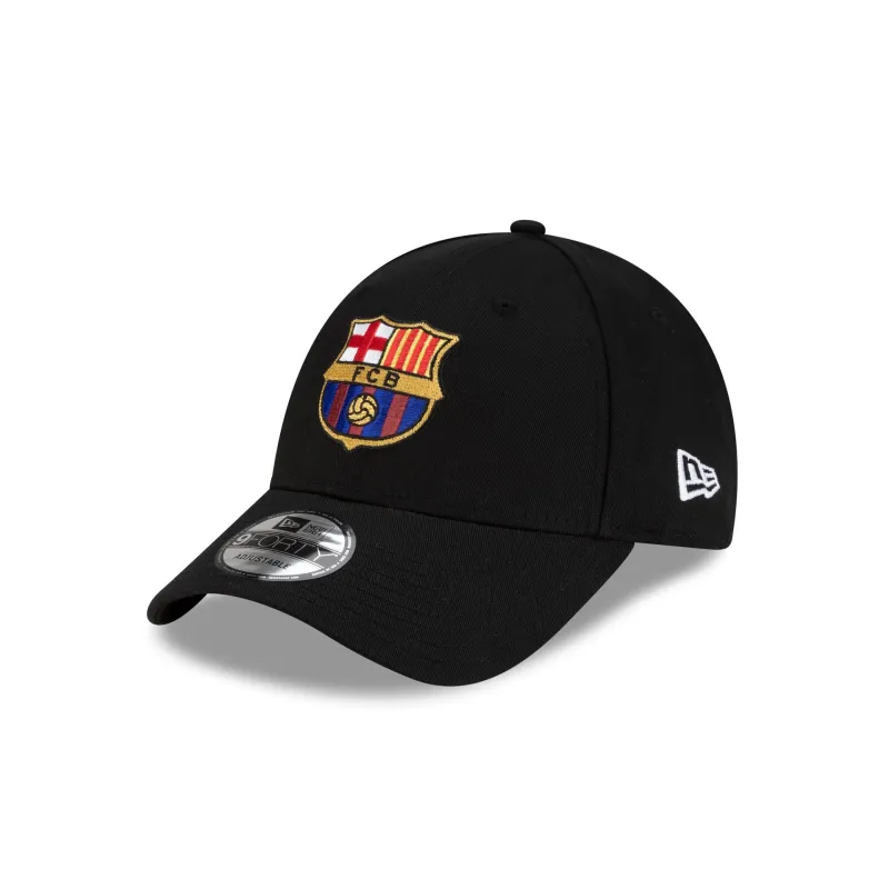 FC Barcelona Core Black 9FORTY Adjustable Hat made by New Era