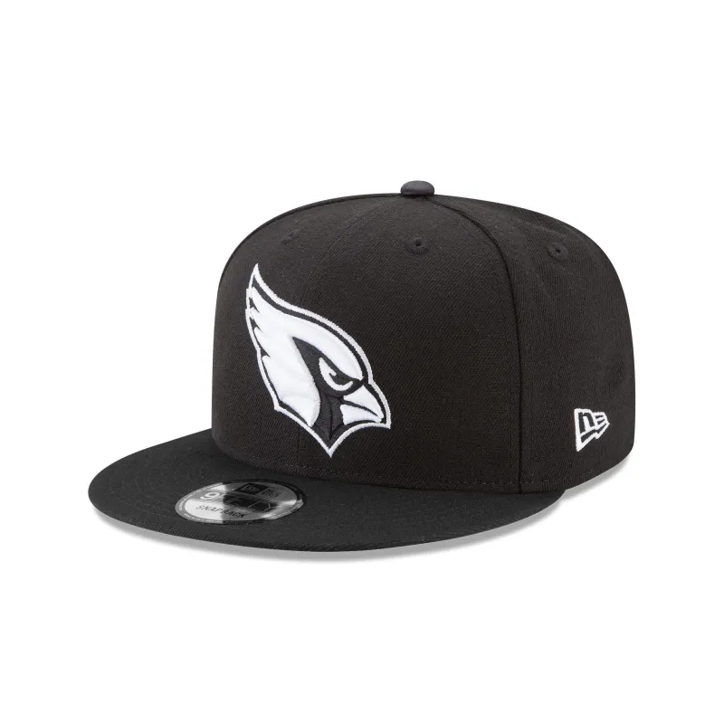 Arizona Cardinals Black and White 9FIFTY Snapback Hat made by New Era