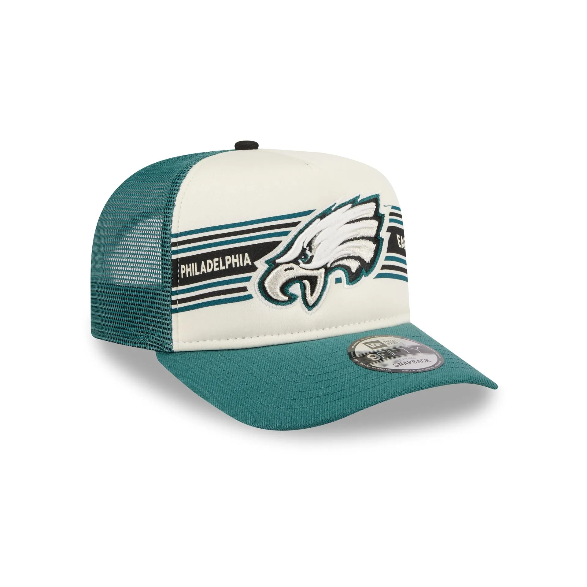 Philadelphia Eagles Banner 9FIFTY A-Frame Trucker Hat sold by New Era product image thumbnail 3