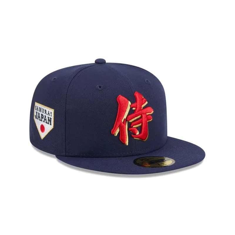 Japan Samurai Navy 59FIFTY Fitted Hat made by New Era