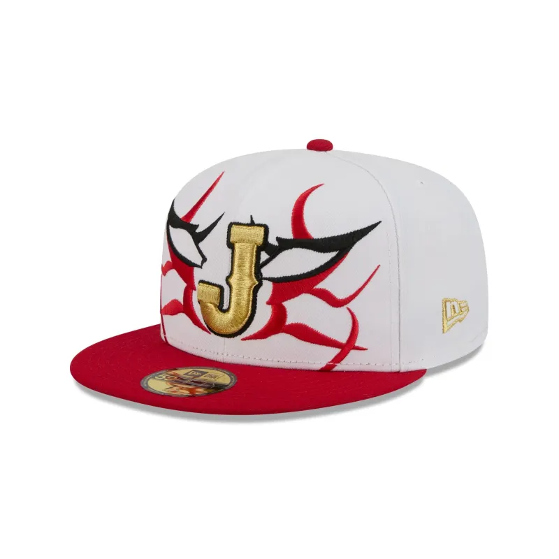 Japan Kabuki Red 59FIFTY Fitted Hat made by New Era