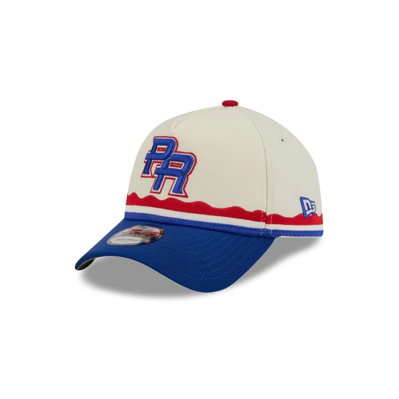Puerto Rico Jíbara 9FORTY A-Frame Snapback Hat made by New Era