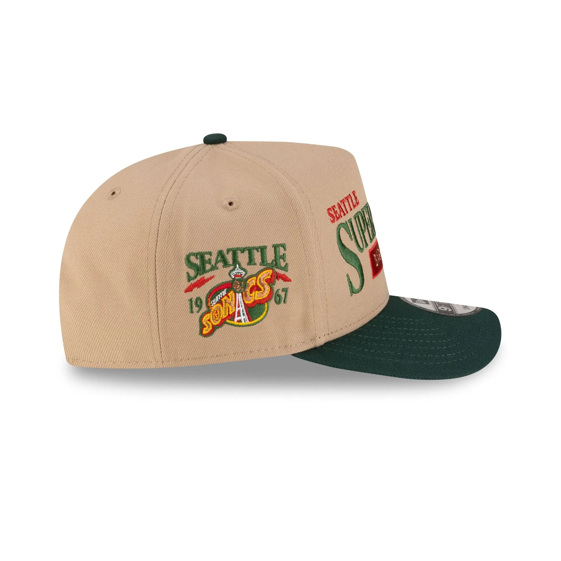 Seattle SuperSonics 1995-2001 Hardwood Classics Liner Camel 9FIFTY A-Frame Snapback Hat sold by New Era product image thumbnail 4