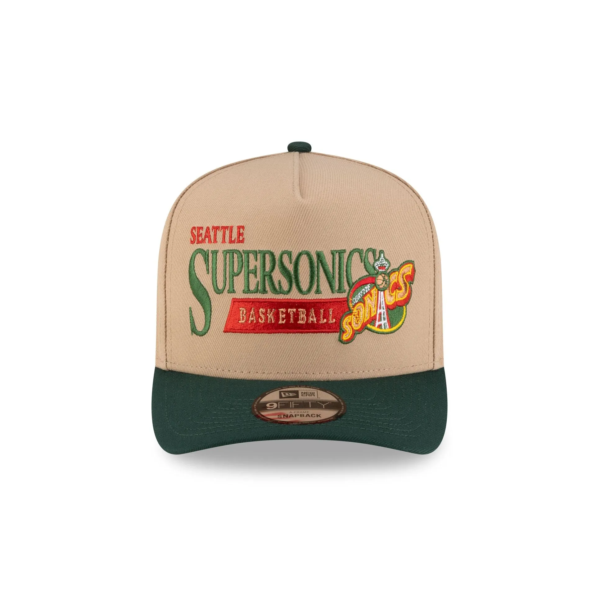 Seattle SuperSonics 1995-2001 Hardwood Classics Liner Camel 9FIFTY A-Frame Snapback Hat sold by New Era product image thumbnail 2