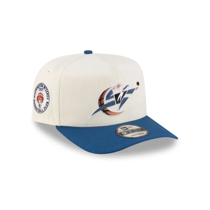 Washington Wizards 1997-2011 Hardwood Classics Express Chrome White 9FIFTY A-Frame Snapback Hat sold by New Era