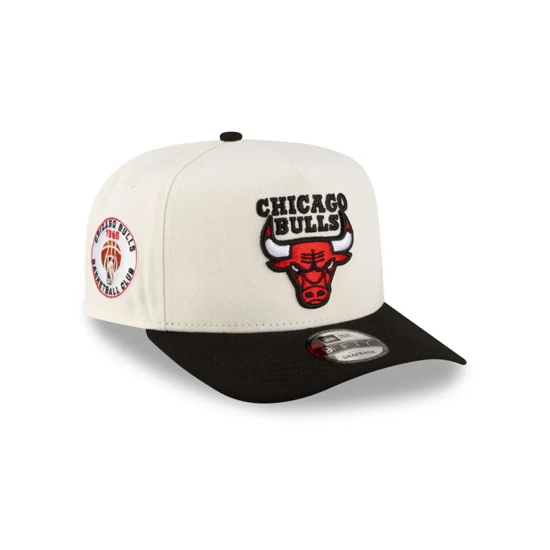 Chicago Bulls 1966-Present Hardwood Classics Express Chrome White 9FIFTY A-Frame Snapback Hat sold by New Era